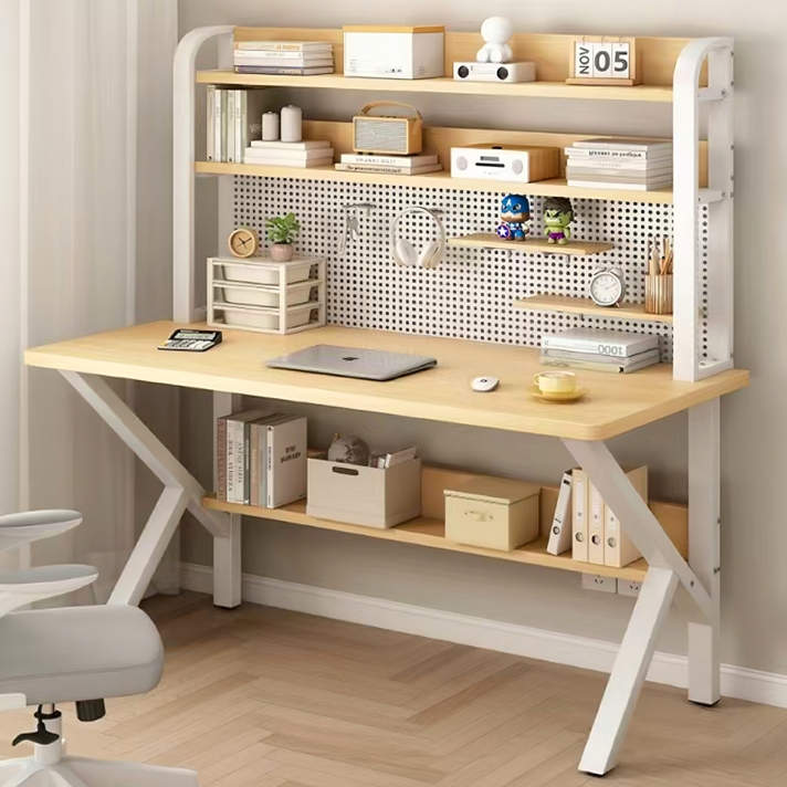 편안홈 다기능 철제 책상 오피스데스크 컴퓨터책상 업그레이드 타공보드