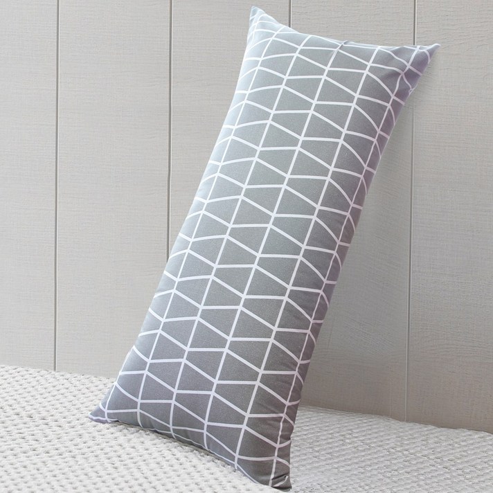 네모라인 스마일 등쿠션대쿠션커버 50x110cm 60x110cm솜 미포함