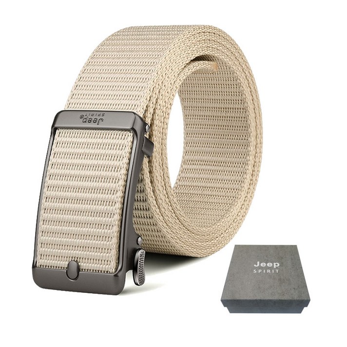 JEEPSPIRIT 캐주얼 스포츠 웨빙 벨트 BT0392  지프전용 케이스 세트