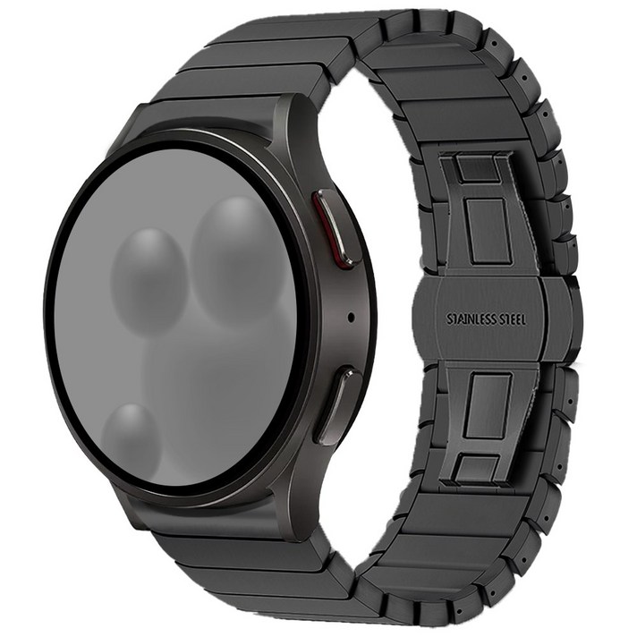 아이메이드잇 갤럭시워치 호환 링크 브레이슬릿 스트랩 밴드, 블랙, 1개