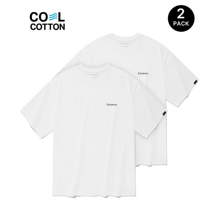 커버낫 반팔티 쿨 코튼 티셔츠 화이트화이트 CO2402STE1WH 커버낫 반팔티 쿨 코튼 티셔츠 화이트화이트 CO2402STE1WH