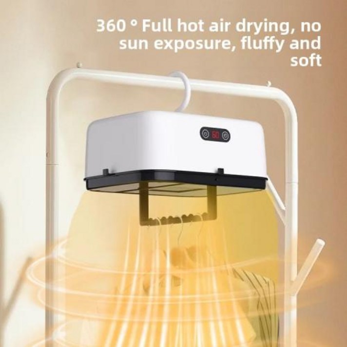 의류 건조기 휴대용 접이식 가정용 조기 히트펌프 신발 소형 기숙사 옷, 25흰색중국어 포장