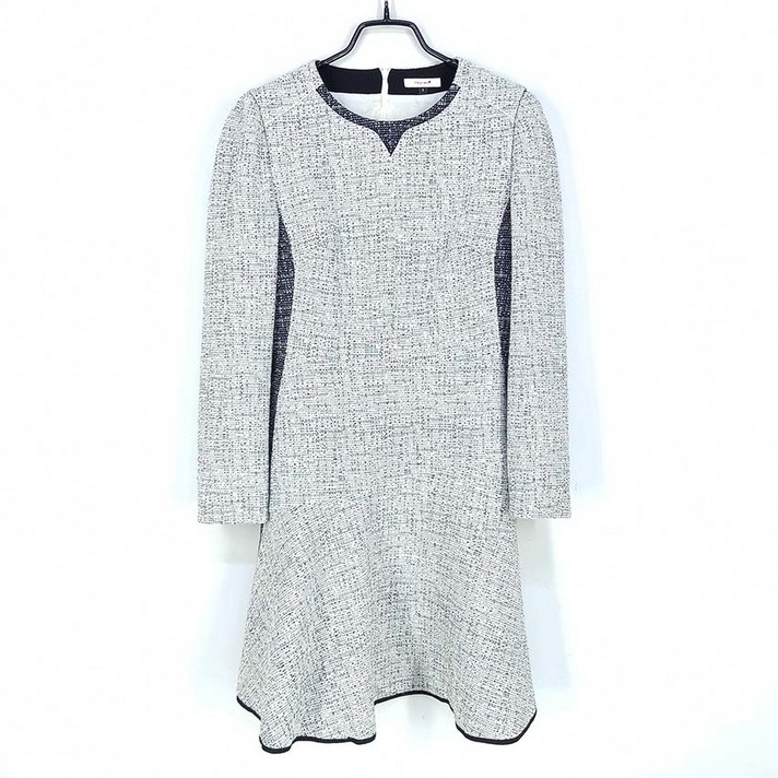 빈티지다온 티렌 여 면혼방 트위드 미니원피스 화이트