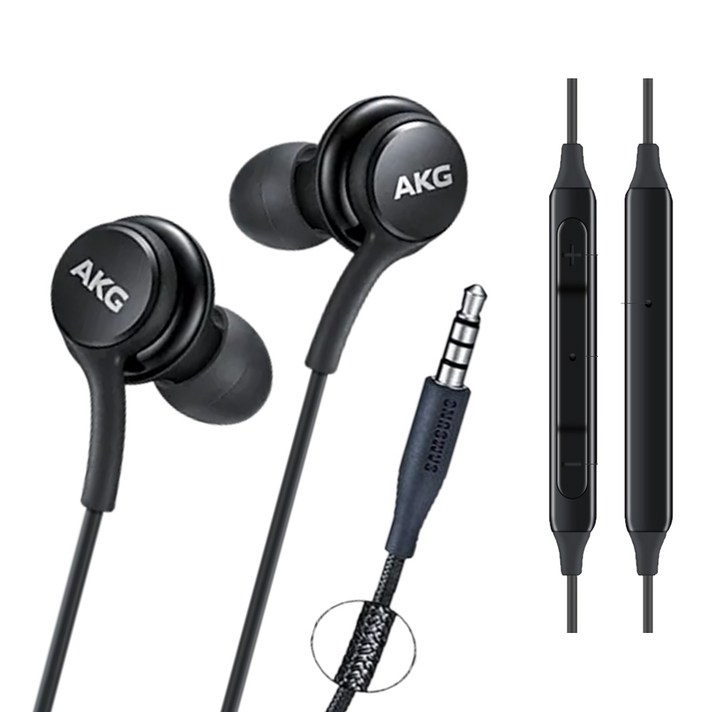 삼성 AKG 이어폰 정품 갤럭시 S9 S8 S10 노트9 노트8 인강 게임용, 블랙그레이, 단일상품