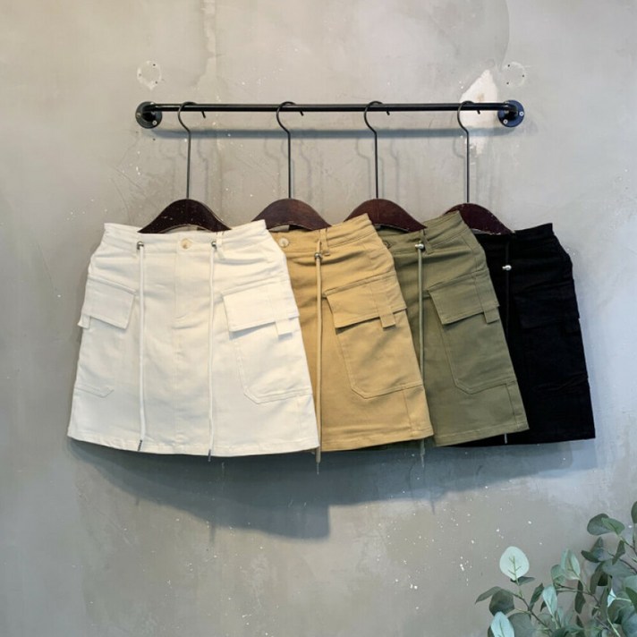 씨샵인더룸 에퍼 지퍼 2가지 길이 카고스트링 미니스커트 4color 씨샵인더룸 에퍼 지퍼 2가지 길이 카고스트링 미니스커트 4color
