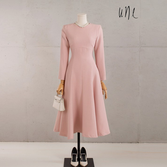 윈 웨이브절개 플레어원피스