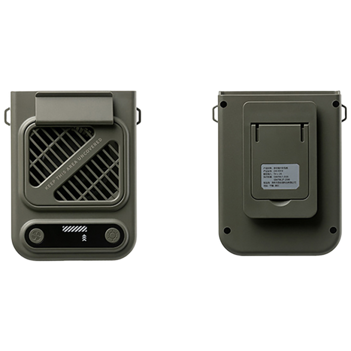 파인굿즈 8000mah 저소음 BLDC 클립팬 휴대용 손 선풍기 손풍기 목 넥밴드 집게, 카키