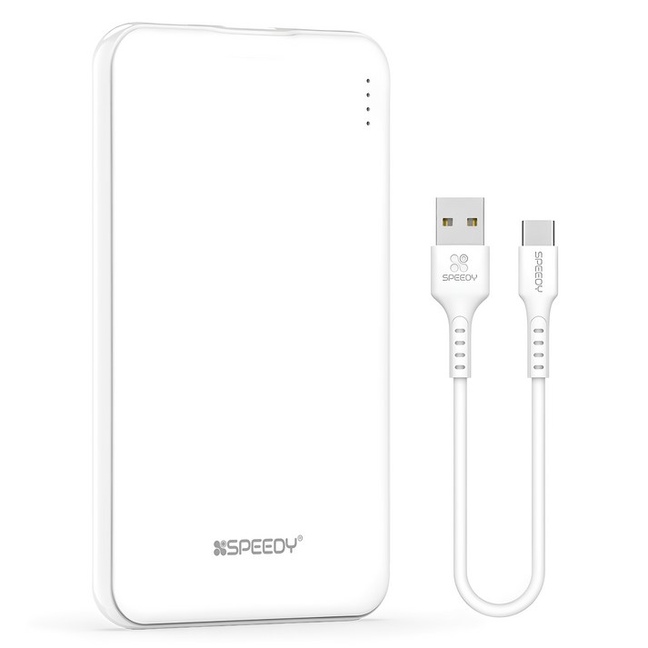 SPEEDY 슬림핏 보조배터리 5000mAh + C타입 케이블