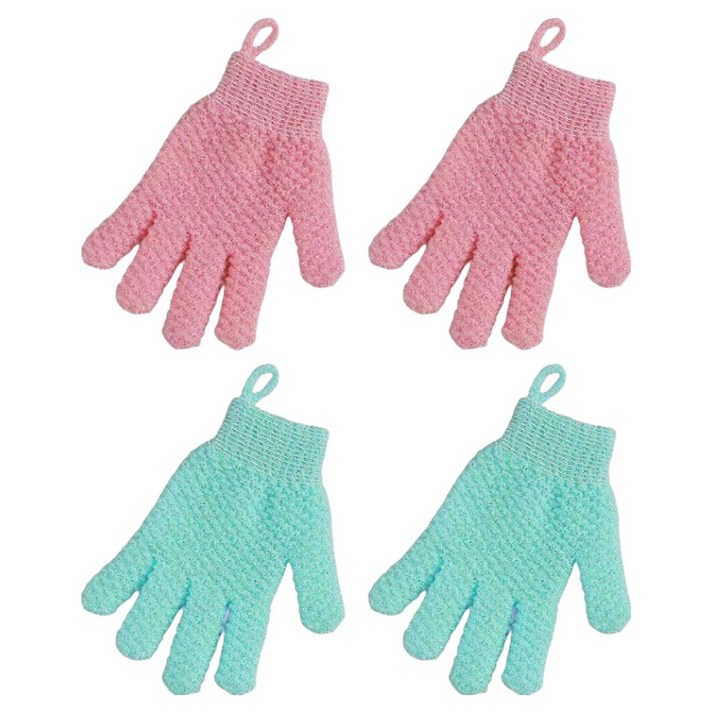 원이네 시원 스크럽 샤워 장갑 2종 x 2p 세트