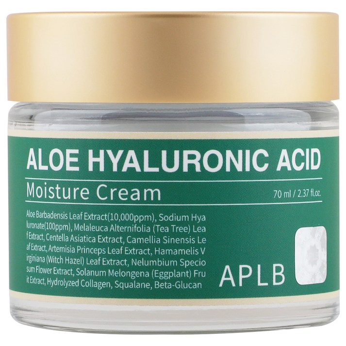APLB 알로에 히알루론산 수분크림, 1개, 70ml APLB 알로에 히알루론산 수분크림, 1개, 70ml