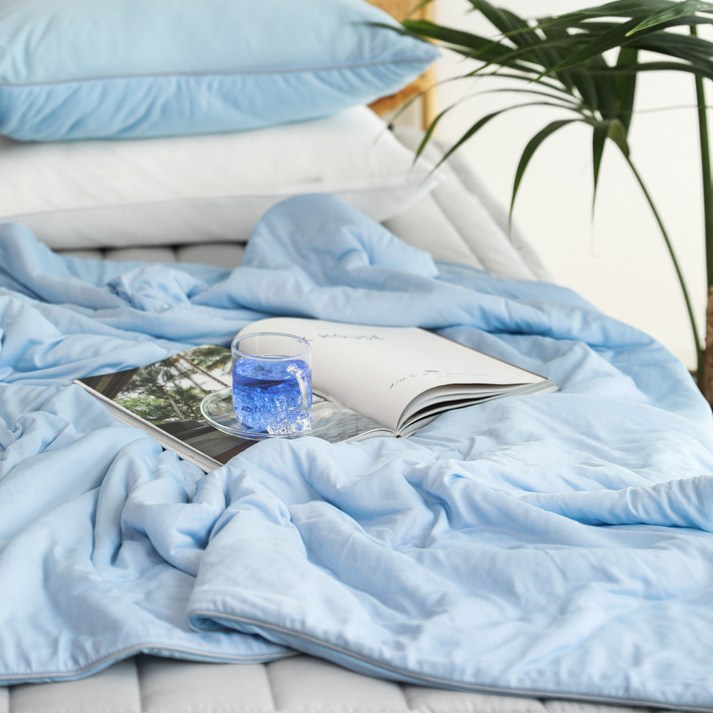 헬로우슬립 쫀득 아이스 슈퍼쿨링 냉감 여름 이불베개세트