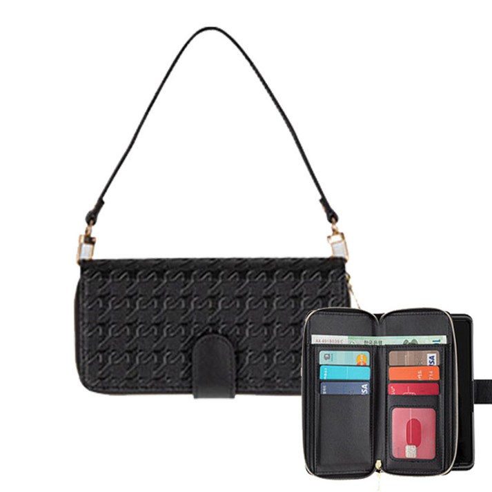 포니요기 갤럭시Z폴드5  SMF946 카드 지폐 지퍼수납형 지갑형 스트랩 다이어리 휴대폰 케이스