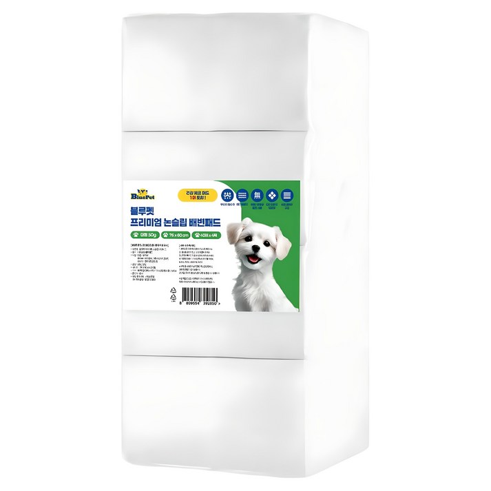 블루펫 프리미엄 논슬립 배변패드 무향 50g 블루펫 프리미엄 논슬립 배변패드 무향 50g