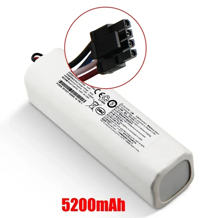 쿠쿠스토어 샤오미 미지아 청소 로봇 진공 1T STYTJ02ZHM 교체 배터리 14.4V 5200mAh P2008-4S2P-MMBK