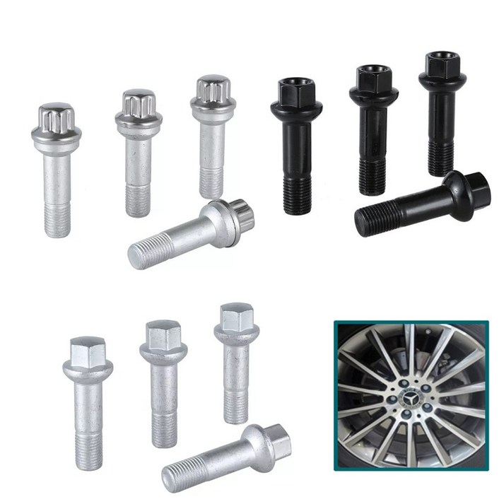 휠볼트 벤츠 폭스바겐 아우디 휠악세사리 휠 부품 락너트 M14X1.5P 카킹즈(호환), 1.5개