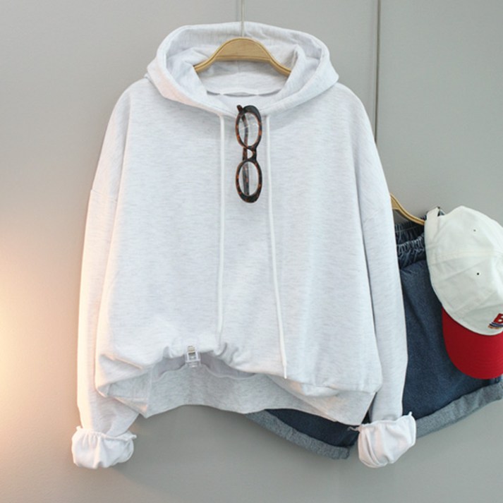 달콩 여성 봄신상 후드티 펀치세미크롭후드맨투맨