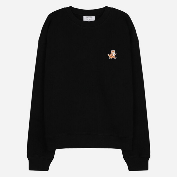 [메종키츠네] MW00309KM0307 P199 스피디 폭스 여성 맨투맨 블랙