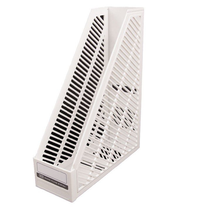 지금스토어 개폐형 파일꽂이 책꽂이, 20개, 흰색