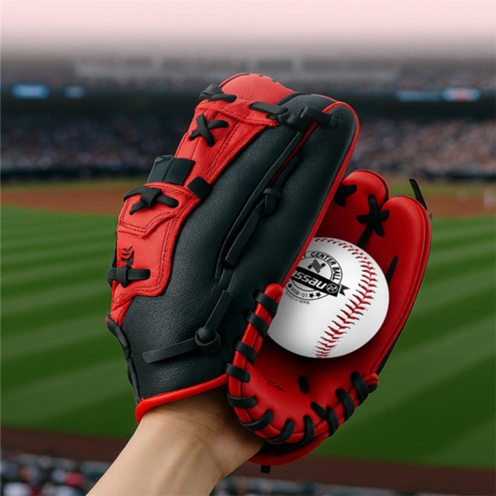 BMC 2026 프로 트러스트 투수/올라운드 12인치 글러브 로얄블루/레드