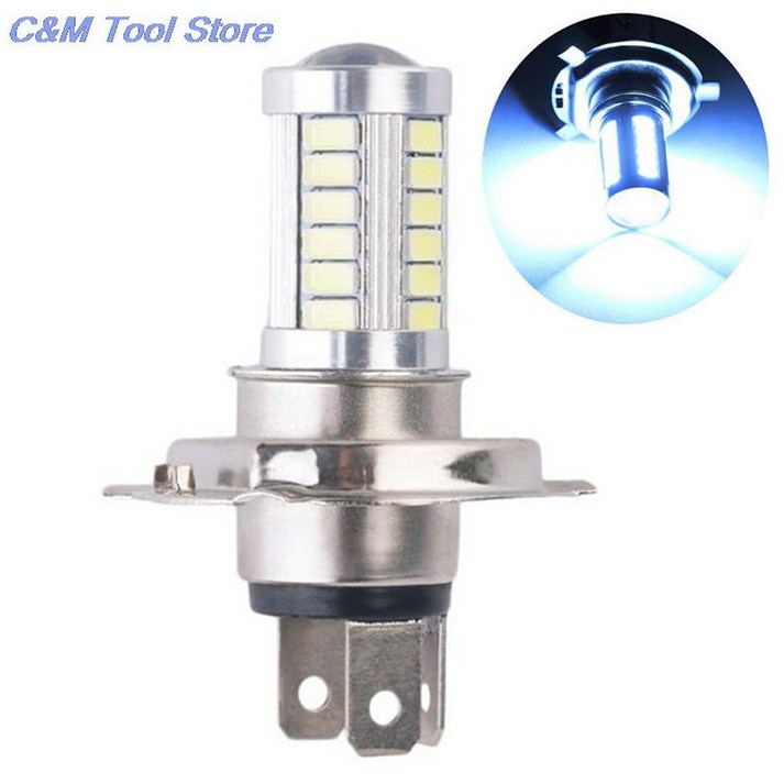 800LM 헤드 LED 러닝 33SMD 모토 H4 6500K 자동차 조명 라이트 오토바이 전구