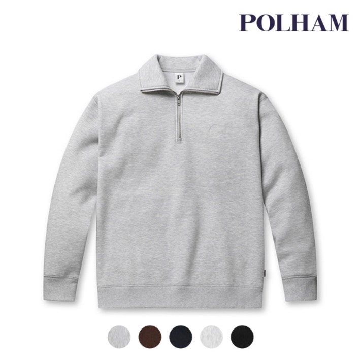 매장정품 폴햄 POLHAM 남여공용 플리스 하프집업 그래픽 맨투맨 티셔츠_PHD4TR3030 1684849