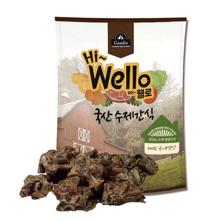 구딘 하이웰로 반려동물 국산 수제간식, 오리목, 250g, 1개