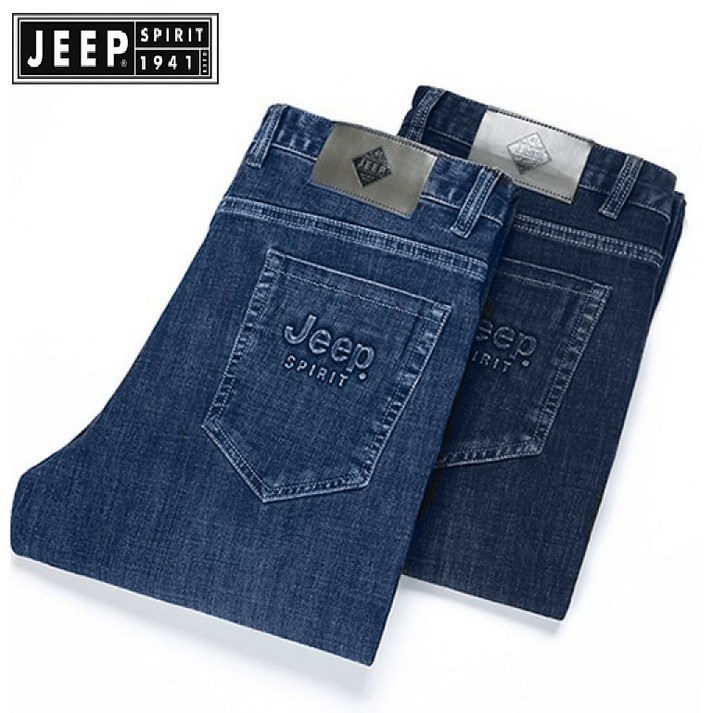지프청바지 JEEP Spirit (지프스피릿) 남성 청바지  마이크로 탄성 미드 웨이스트 팬츠 비즈니스 캐주얼 청바지 Jeans-26812