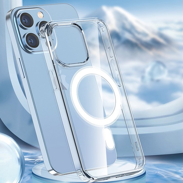 소든 아이폰15 시리즈 맥세이프 투명 실리콘 클리어 케이스