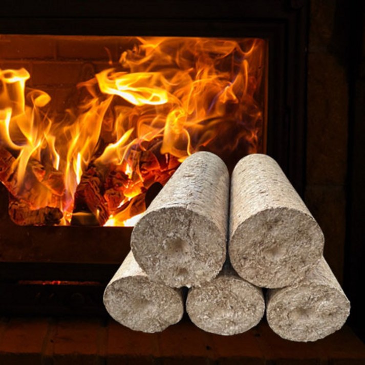 네이처스 압축장작 10kg불타는 착화제 오래 타는 불멍 캠핑 장작 화목 벽난로