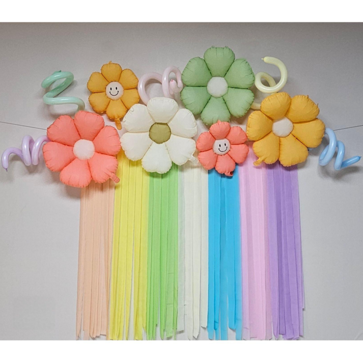 풍선하다 꽃풍선 파티스트리머 생일파티 가랜드 어린이날 포토존 장식 세트