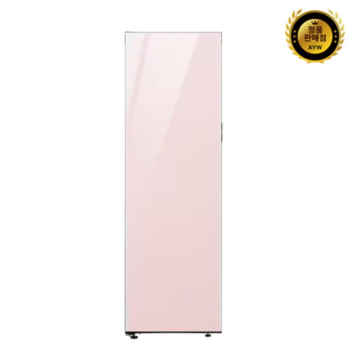 [색상선택형] 삼성전자 비스포크 409L 1도어 냉장고 키친핏 방문설치, RR40C7805AP, 글램 핑크