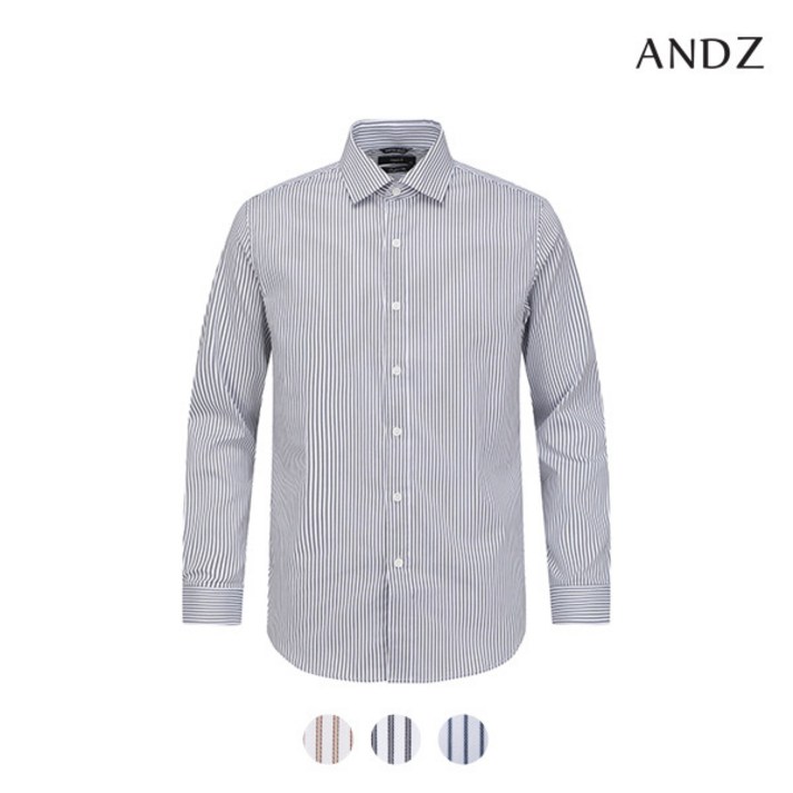 앤드지 앤드지  스트라이프 드레스 셔츠_BZD5WD1103