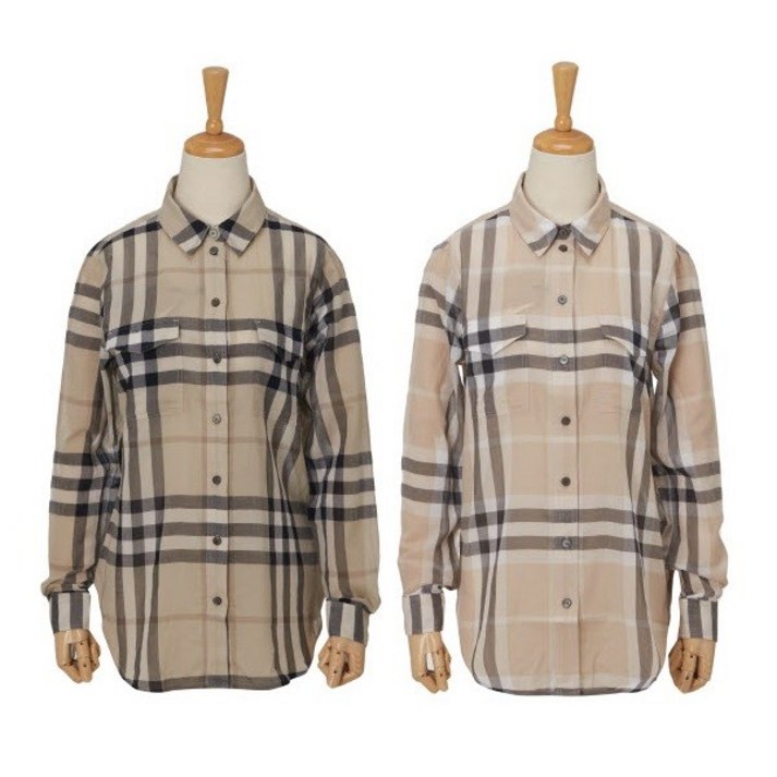 버버리 ★ 투포켓 여성 체크 셔츠 4050386  4019246