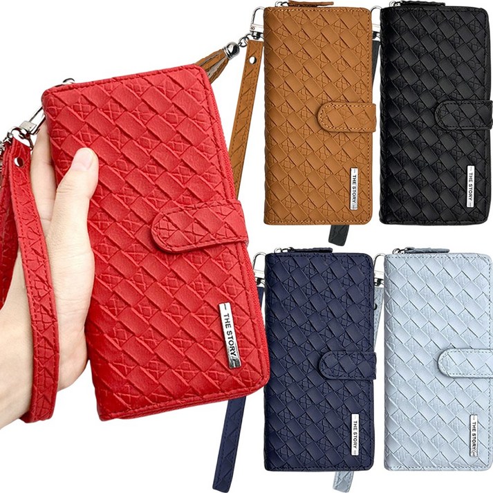 갤럭시A24 케이스 지갑 가죽 카드 수납 포켓 다이어리 플러스 더스토리 지퍼