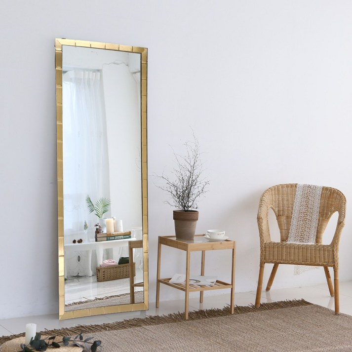 보우데코 빅대형 모던라인 전신거울(2종색상 5가지사이즈), 골드브론즈