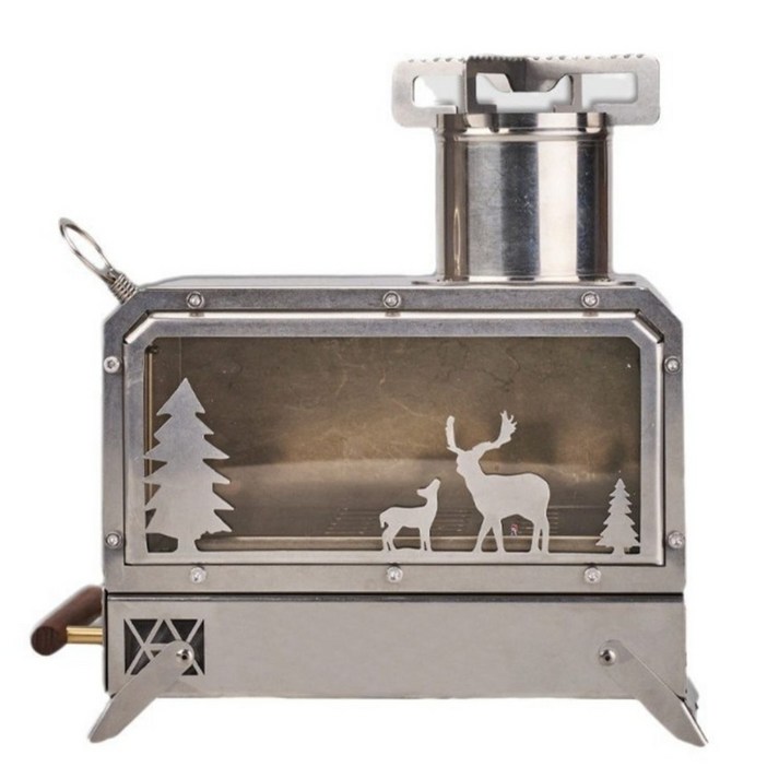 [웰하이크] 캠핑잔차 캠핑 미니 화목난로