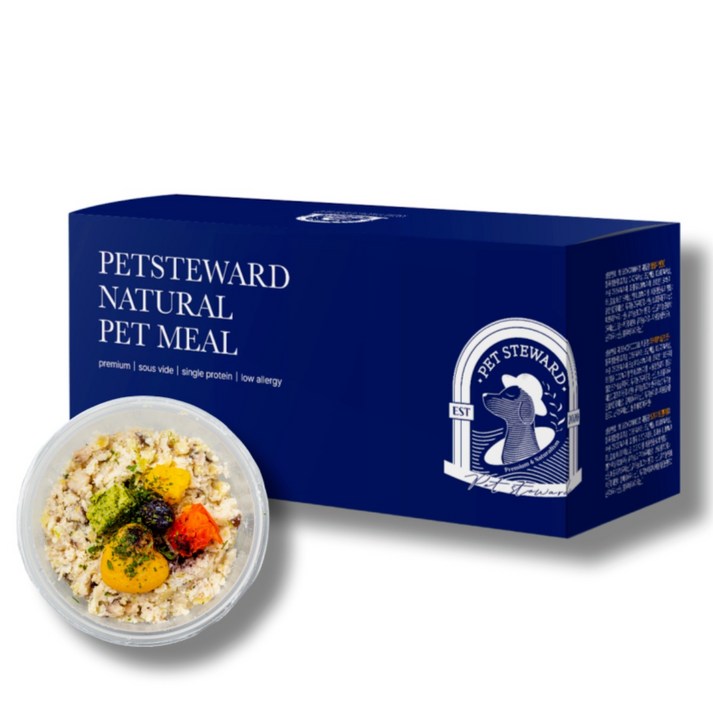 펫스튜어드 럭셔리 강아지 저지방 수비드 수제 화식 자연식 사료 65g 10종 12팩, 65g, 1세트