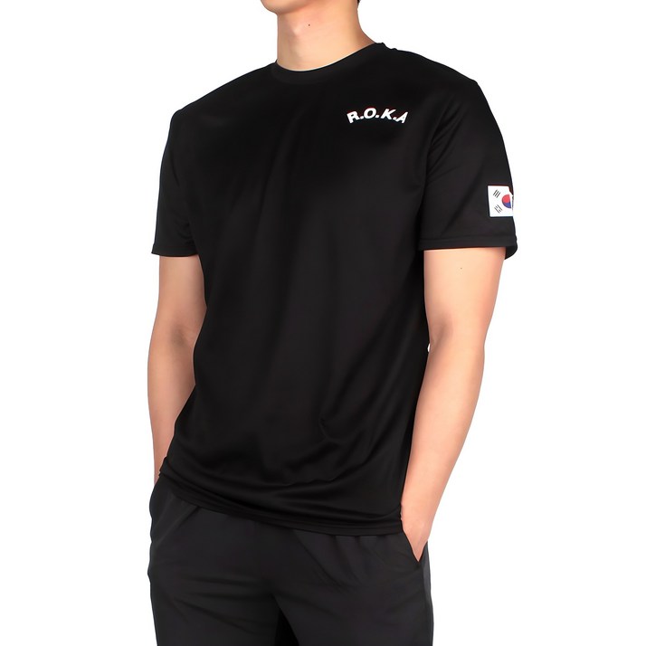 밀리브로 남성용 통기성 쿨링 로카 반팔 티셔츠