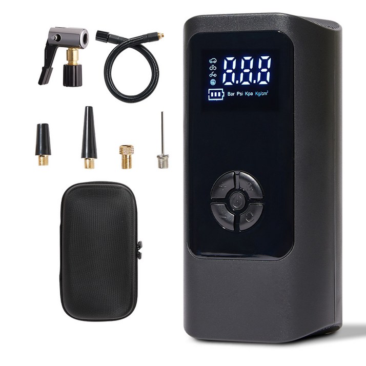 메이튼 올인원 에어펌프, 1세트, 블랙