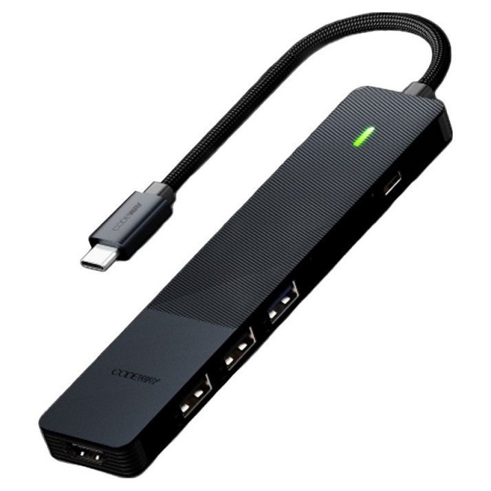 코드웨이 USB C타입 허브 7 IN 1 노트북 맥북 멀티허브, 그레이, 1개