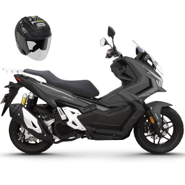 한솜 모터스 2025년식 어드벤처 스쿠터  오픈페이스 헬멧 방문설치