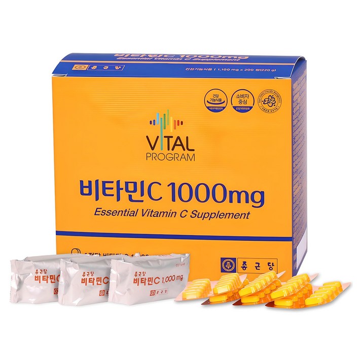 바이탈프로그램 비타민C 1000mg, 200정, 1개