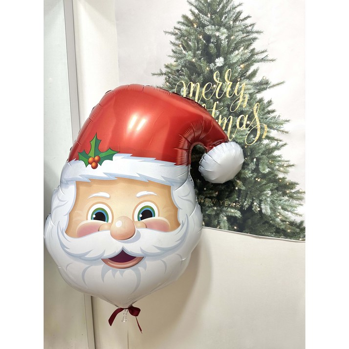 퀼라텍스 대형 졸리 산타 얼굴 풍선 크리스마스 파티