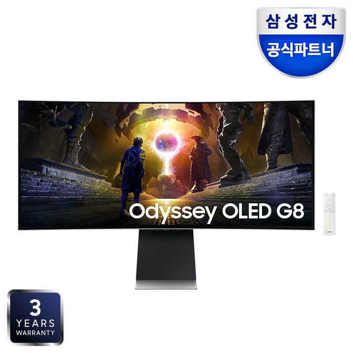 삼성전자 오디세이 OLED G8 S34DG852 34인치(86.8cm)커브드 게이밍 모니터, 86.8cm, S34DG852