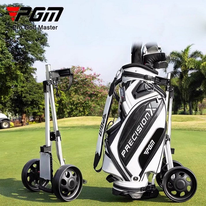 RENMINGFF PGM QC002 공식 정품 접이식 2륜 골프 카트 골프백 캐리어 캐디백 핸드카트