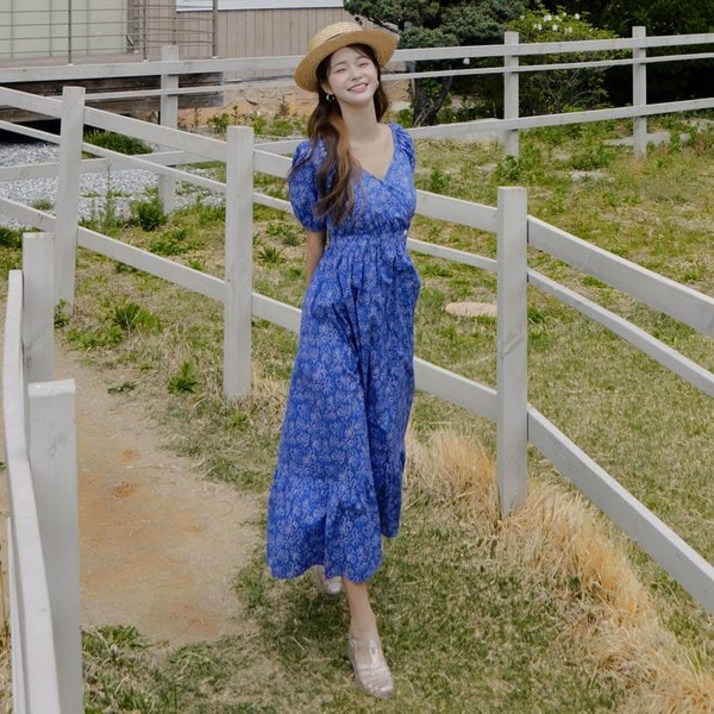 [정품매장] 잇미샤 캐주얼 데일리 원피스 [23 S/S] 프린트 랩 ITN6ZOP810