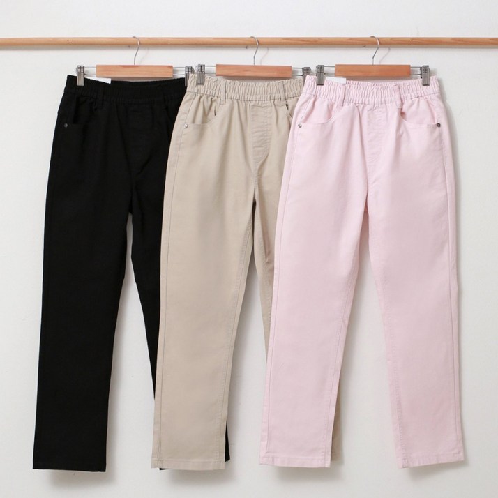여성용 면바지 기본핏 일자핏 SXL 봄가을 간절기 출근룩 꾸안꾸 홈웨어 데일리팬츠