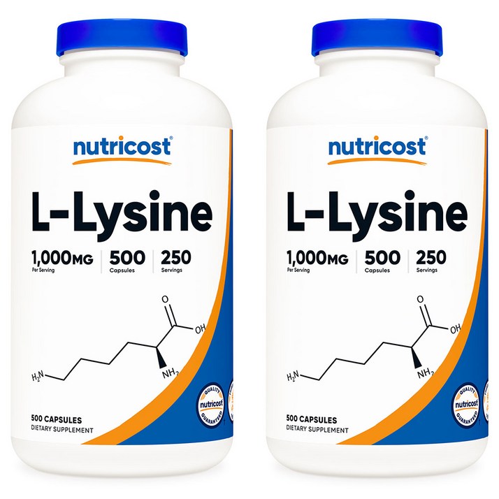 뉴트리코스트 L-라이신 1000mg 500캡슐