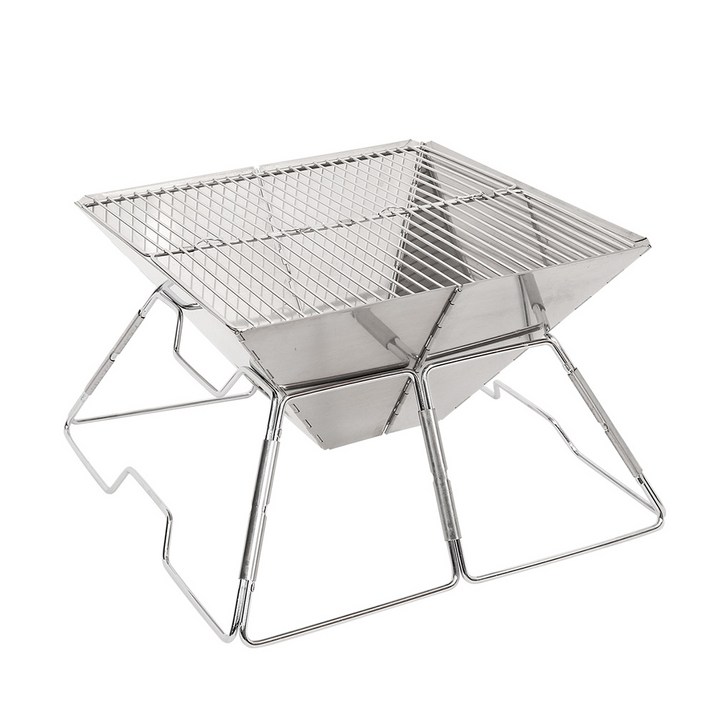 접이식 불멍 캠핑 사각 화로대 + 전용가방, 1개