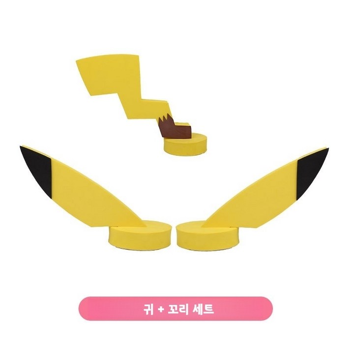 레이 자동차 피카추 꾸미기 경차 레이 귀장식 고양이귀 스티커 튜닝